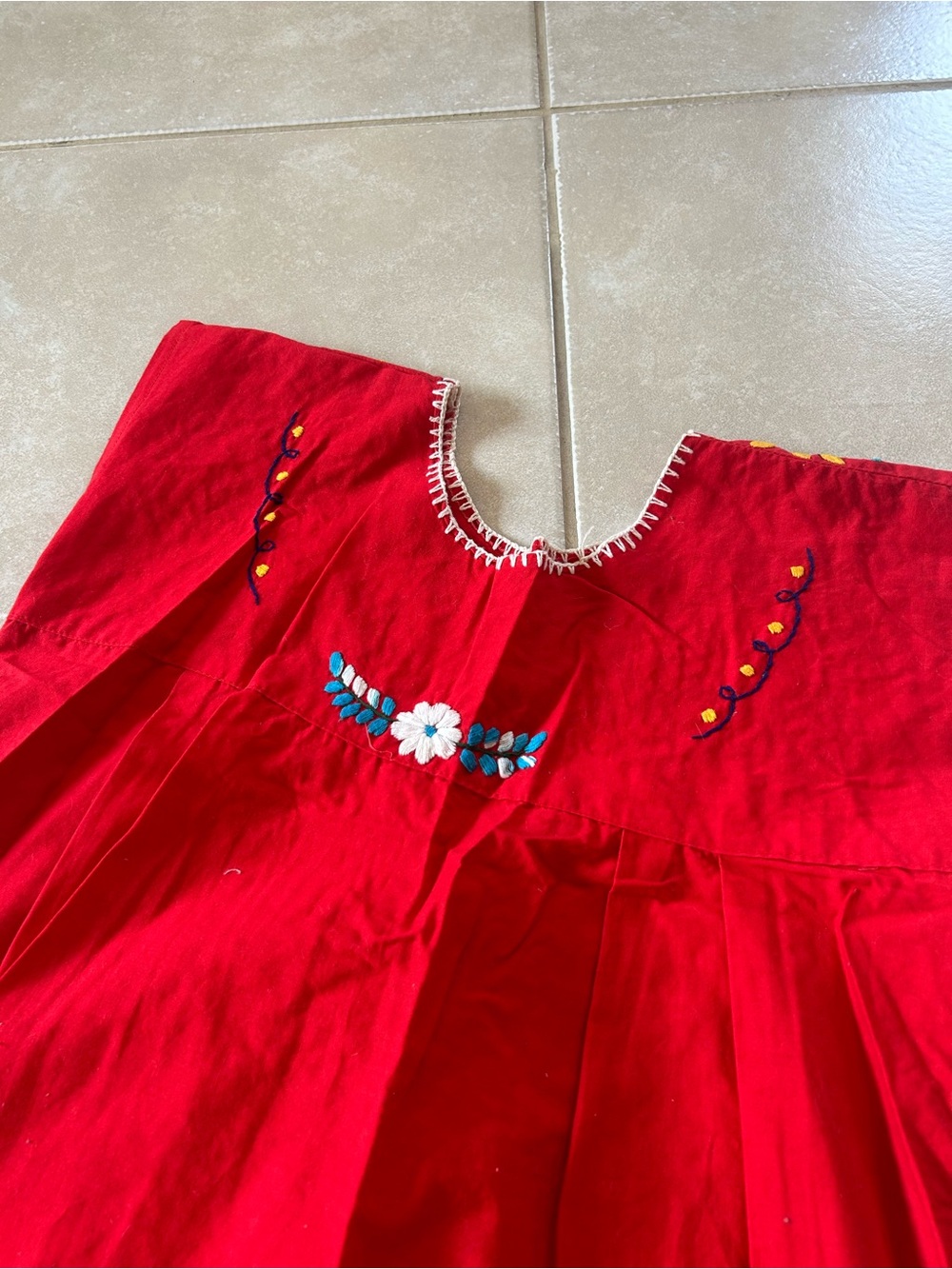 Embroidered Floral Dress - Picture 5 of 5